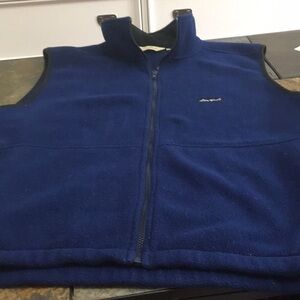 Eddie Bauer Fleece Blue vest.
